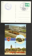 Allemagne DDR Carte Avec Cachet Commemoratif Tramway 1984 Germany Tram Event Cancel Postcard - Tram