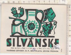 PO3405C# ETICHETTA VINO SILVANSKE - ZAVOD PEZINOK BRATISLAVA - Blancs