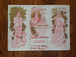 GIOCONDA Opéra Ponchielli - Epoque Lyrique 1903 - Coliseu Dos Recreios - Lisbonne - Portugal - Manifesti & Poster