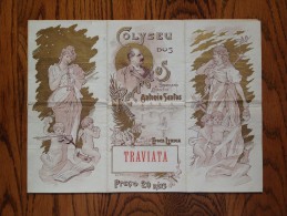 # TRAVIATA Opéra Giuseppe Verdi - Epoque Lyrique 1903 - Coliseu Dos Recreios - Lisbonne - Portugal - Affiches & Posters