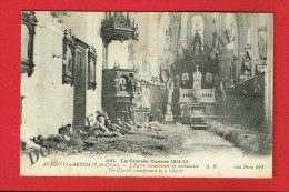 Pas De Calais - AUBIGNY EN ARTOIS - L'Église Transformée En Ambulance ...( Militaires...) - Aubigny En Artois