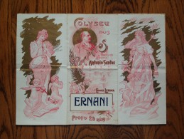 # ERNANI Opéra Verdi - Epoque Lyrique 1903 - Coliseu Dos Recreios - Lisbonne - Portugal - Plakate & Poster