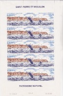 ST PIERRE ET MIQUELON - ,N° 495  A TRYPTIQUE FEUILLE COMPLETE DE 5 EXEMPLAIRES - COTE : 46 € - Ungebraucht