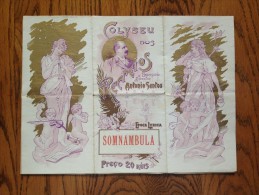 # SOMNAMBULA Opéra Bellini - Epoque Lyrique 1903 - Coliseu Dos Recreios - Lisbonne - Portugal - Affiches & Posters