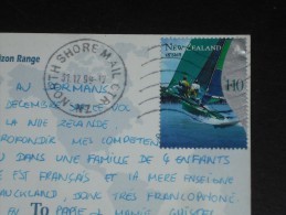 LETTRE NOUVELLE ZELANDE NEW ZEALAND AVEC YT 1730 - BATEAU VOILIER 18 SKIFF - - Cartas & Documentos