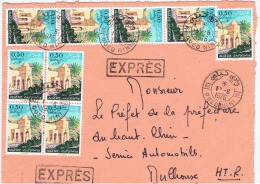 Algerie: Courrier  Express  Algerie/france ."oued Nini/mulhouse"1976 - Argelia (1962-...)