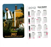 Brewery In City Nymburk, Small Calendar, Year 2012 - Alcoholes