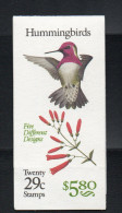 LOT 618 - U.S.A CARNET N°2039 ** - COLIBRI Et FLEURS    Cote  16  € - Colibríes