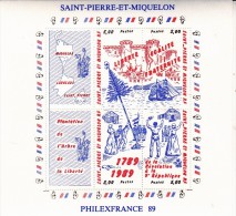 ST PIERRE ET MIQUELON - BLOC FEUILLET PHILEXFRANCE 89 N° 3   COTE ::11,50 € - Blocks & Sheetlets