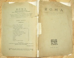 ROMA-ISTORIE DE CULTURA ITALIANA (FASCISM.....),1931 PERIOD - Libri Vecchi E Da Collezione