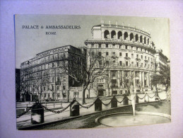 Cartolina ROMA/Rome Albergo Palazzo & Ambasciatori - Palace & Ambassadeurs1935 - Bares, Hoteles Y Restaurantes