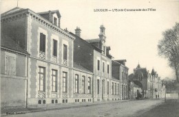 Delcampe - Réf : RY-13-1618 :   Loudun  école De Filles - Loudun