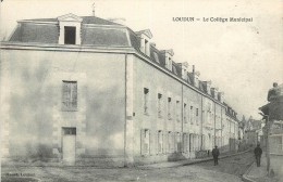 Delcampe - Réf : RY-13-1619 :   Loudun  Collège - Loudun