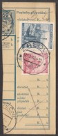 BuM0620 - Böhmen Und Mähren (1940) Zasova / Rovecne (Postal Parcel Dispach) Tariff: 50h + 3,50K - Storia Postale