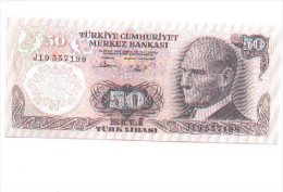 6-189. Billete Turkia P-188. 50 Libras - Turchia