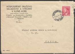 BuM0754 - Böhmen Und Mähren (1944) Kuttenberg 1 - Kutna Hora 1 (letter) Tariff. 1,20K - Storia Postale