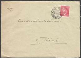 BuM0772 - Böhmen Und Mähren (1944) Luschan - Luzany U Jicina (letter) Tariff: 1,20K (stamp: Adolf Hitler) - Lettres & Documents