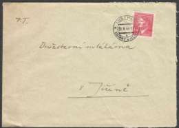 BuM0772 - Böhmen Und Mähren (1944) Luschan - Luzany U Jicina (letter) Tariff: 1,20K (stamp: Adolf Hitler) - Storia Postale