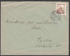 BuM0782 - Böhmen Und Mähren (1940) Münchengratz - Mnichovo Hradiste (letter) Tariff: 1,20K (stamp: City Brno - Church) - Storia Postale