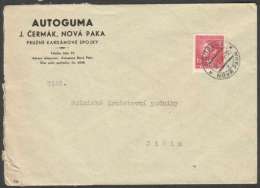 BuM0794 - Böhmen Und Mähren (1944) Neupaka - Nova Paka (letter) Tariff: 1,20K (stamp: Adolf Hitler) - Covers & Documents