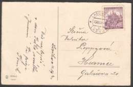 BuM0756 - Böhmen Und Mähren (1940) Laschkau - Laskov (postcard) Tariff: 60h (stamp: City Kutna Hora - Church) - Lettres & Documents