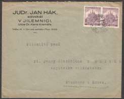 BuM0721 - Böhmen Und Mähren (1941) Starkenbach - Jilemnice (letter) Tariff: 1,20K (stamp: 2x 60h City Kutna Hora) - Lettres & Documents