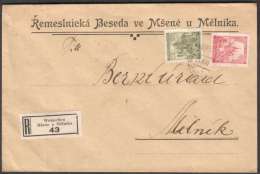 BuM0783 - Böhmen Und Mähren (1942) Wemschen - Mseno U Melnika (R-letter) Tariff: 4,20K - Covers & Documents