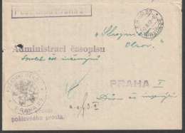 BuM0612 - Böhmen Und Mähren (1940) Prag 25 - Praha 25 / Postovni Urad Praha 25 (2x Post Office Postmark!) - Lettres & Documents