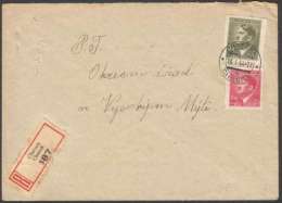 BuM0707 - Böhmen Und Mähren (1944) Chotzen - Chocen (R-letter) Tariff: 4,20K (stamp: Adolf Hitler) - Storia Postale