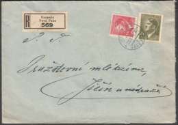 BuM0795 - Böhmen Und Mähren (1944) Neupaka - Nova Paka (R-letter) Tariff: 4,20K (stamp: Adolf Hitler) - Storia Postale