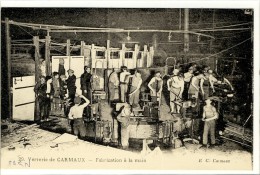 Carte Postale Ancienne Carmaux - Verrerie. Fabrication à La Main - Industrie - Carmaux