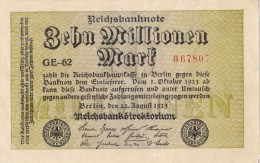 Allemagne - B847 - Billet Uniface -  10 Millionen  Mark  ( Type, Nature, Valeur, état ... Voir Scan) - 10 Miljoen Mark