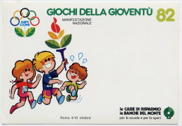 OLIMPICI GIOCHI DELLA GIOVENTÙ ´82 Disegno - Design: ALBE (CATALANI) - Giochi Olimpici