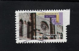 563  De  2011  - Dentelure  . Oblitéré  Provient Du Carnet  Série  " Art Gothique. Basilique De St. Denis.93 - Used Stamps