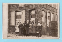 Très RARE !! HALLENNES LES HAUBOURDIN - CAFE BUVETTE HENNION CHOQUET - A LA LIBERTE -  CARTE PHOTO - Haubourdin