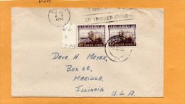 South Africa 1954 Cover Mailed To USA - Brieven En Documenten
