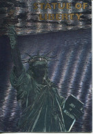 CPM Format Actuel : JERUSALEM : Blowing The Shofar By The Wailing Wall JERUSALEM - Carte En Relief - Circulée - 1969 - Statue Of Liberty