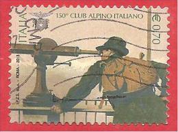 ITALIA REPUBBLICA USATO - 2013 - 150º Anniversario Della Fondazione Del Club Alpino Italiano - € 0,70 - 2011-20: Used