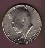 USA 1/2 Half Dollar 1776-1976 D KM# 205 Kennedy Bicentennial - Conmemorativas