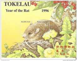 Tokelau 1996 Year Of The Rat Souvenir Sheet MNH - Tokelau