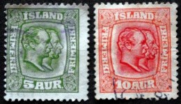 Iceland 1915 Minr.79+81  (O)   ( Lot  L 1097 ) - Used Stamps