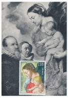 FRANCE => Carte Maximum => 2,00F RUBENS - Vierge à L'enfant Et Donateurs. - Tours Et Paris 1977 - 1970-1979