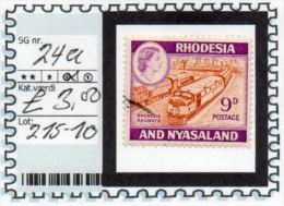 BR EMPIRE- RHODESIA & NYASALAND: DEFINITIVES (BEC-215) (10) - Rhodésie & Nyasaland (1954-1963)