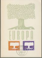 Saarland-Bund: Europa 1957,  FDC / Maximumkarte, ESST ! - Storia Postale