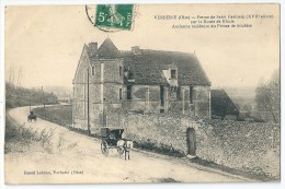 Cpa: 60 VERBERIE (ar. Senlis) Ferme De SAINT GERMAIN Route De Rhuis (attelage) 1908 - Verberie