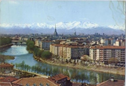 Torino - Il Po E La Catena Montana - Formato Grande Viaggiata - D2 - Fiume Po