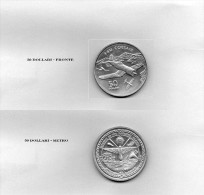 50 Dollari Isole Marshall Fior Di Conio Argento - Other & Unclassified
