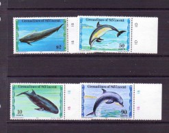 SAINT-VINCENT GRENADINES 1980  DAUPHINS  YVERT N°175/78  NEUF MNH** - Delfines