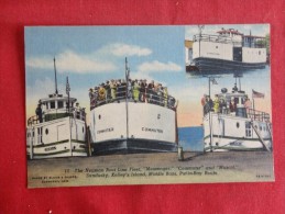 Neuman Boat Line Fleet  Put In Bay Route  Linen Not Mailed---- Ref 1157 - Autres & Non Classés