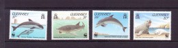 GUERNESEY 1990  DAUPHINS  YVERT N°499/02  NEUF MNH** - Delfines